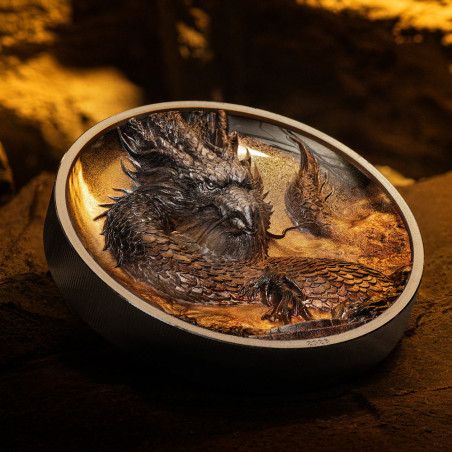 20 Dollars Argent Cook BE 2026 colorisée - Dragon du tonnerre