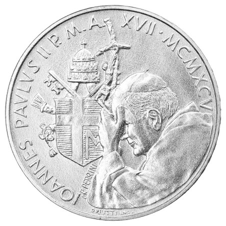 500 Lires Argent Italie 1995 - Jean-Paul II - Année de la femme