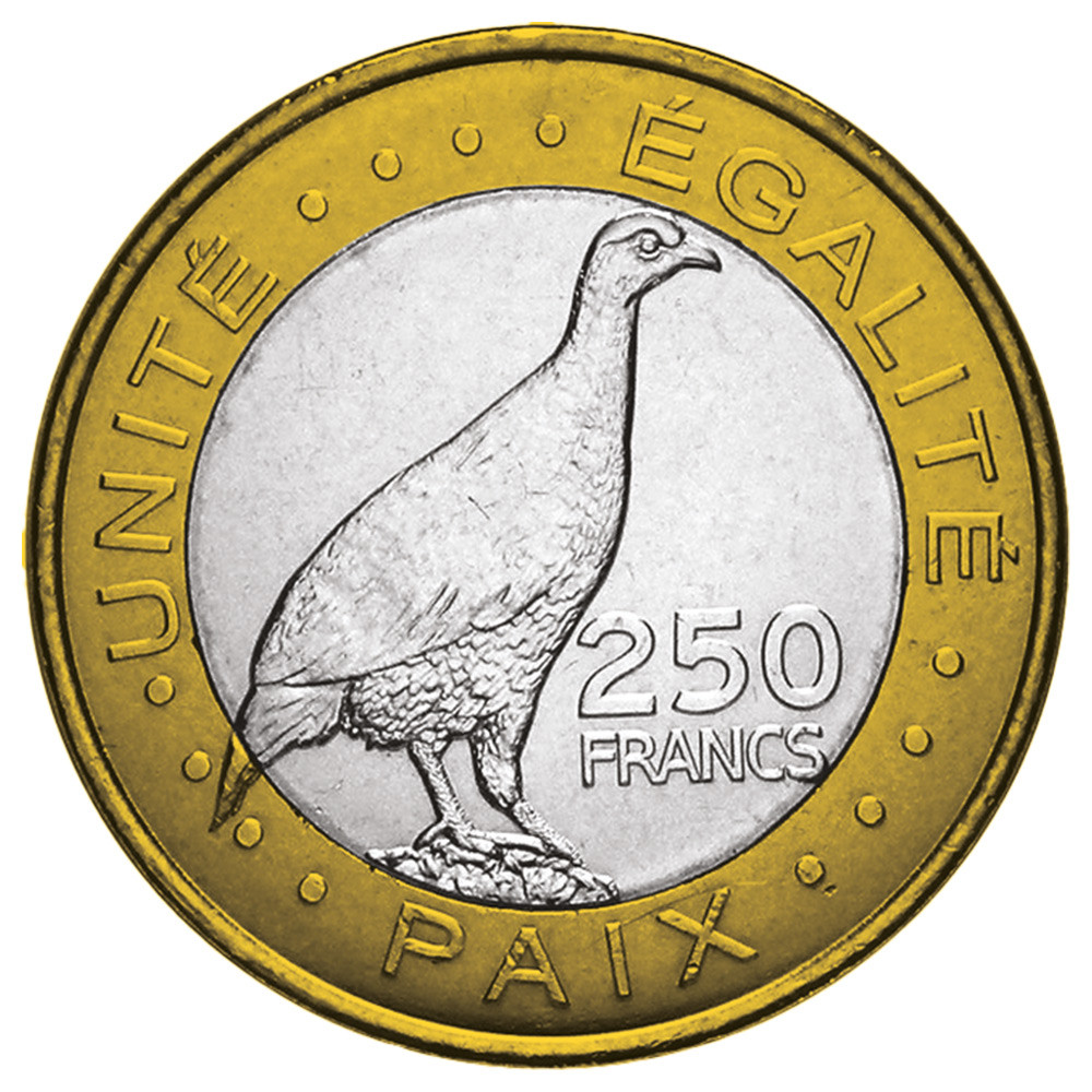 250 francs Djibouti 2012