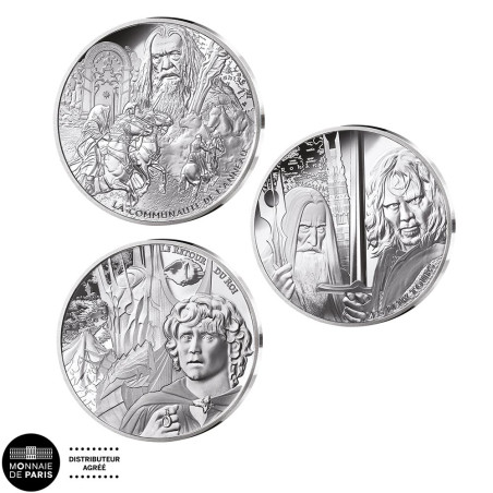 Lot 3 x 10 Euro Argent France BE 2026 - Le Seigneur des Anneaux