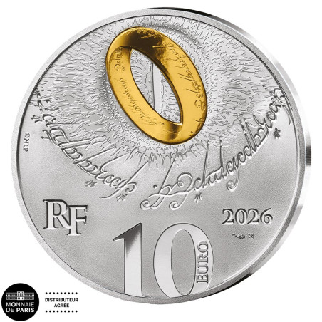 10 Euro Argent France BE 2026 - Le Seigneur des Anneaux - Les 2 tours