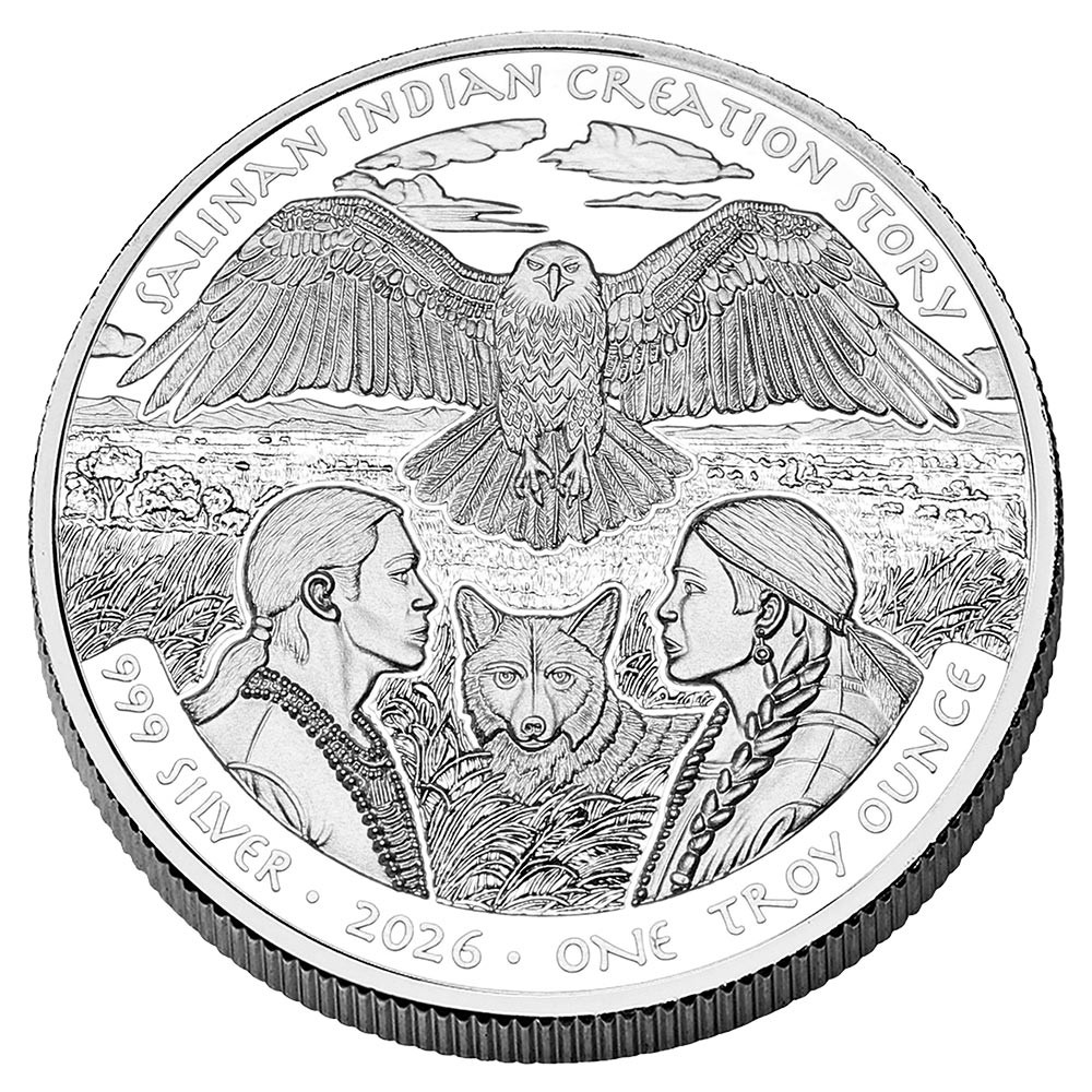 1 Dollar Argent Lakota  Sioux BE 2026 - Création de  l’Histoire indienne