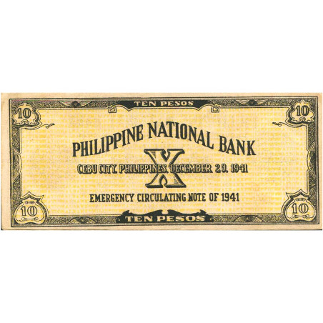 10 Pesos Philippines 1941