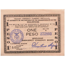Billet de nécessité 1 Peso Philippines 1944