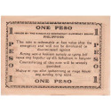 Billet de nécessité 1 Peso Philippines 1944