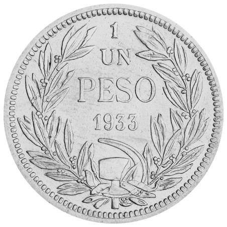 1 Peso Chili 1933-1940