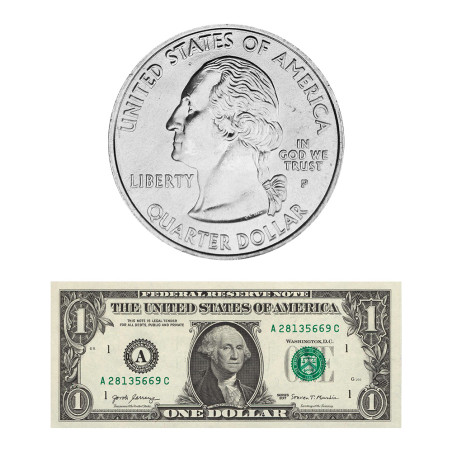 Set Dollar USA Traversée du Delaware - George Washington