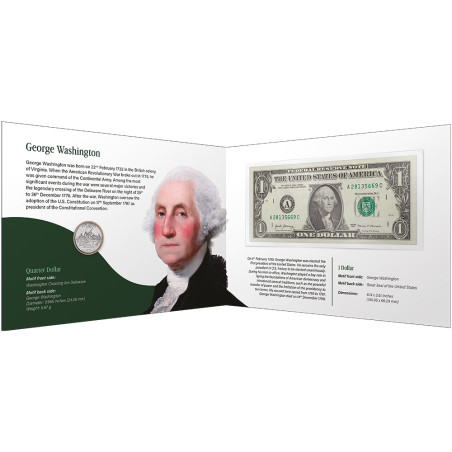 Set Dollar USA Traversée du Delaware - George Washington