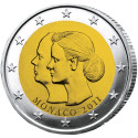 2 Euro Monaco BU 2011 Mariage Princier + 2 Euro Mariage Princier