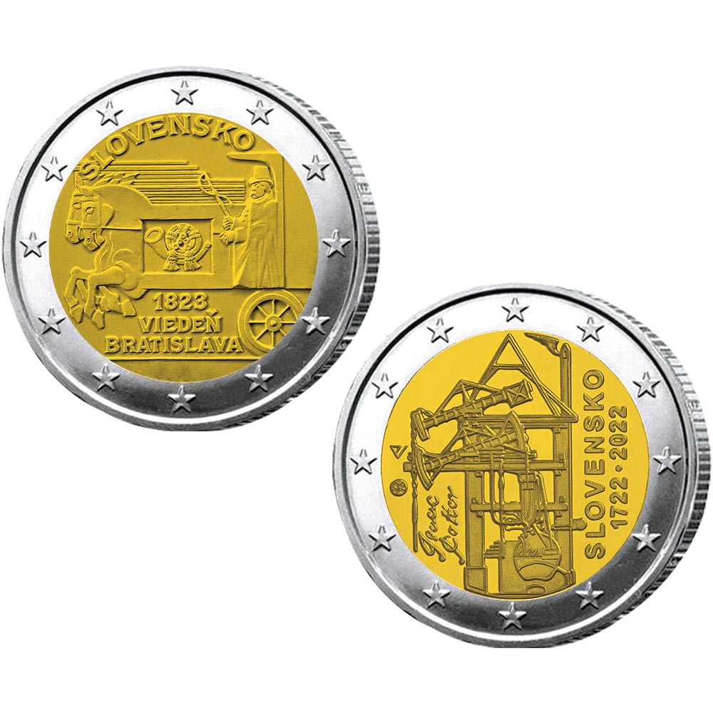 Lot  2 x 2 Euro Slovaquie