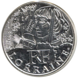 10 Euro Argent France 2011 - Lorraine