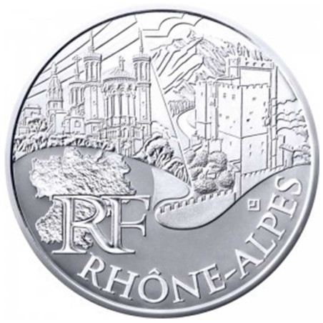 10 Euro Argent France 2011 - Rhône-Alpes