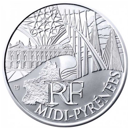 10 Euro Argent France 2011 - Midi-Pyrénées
