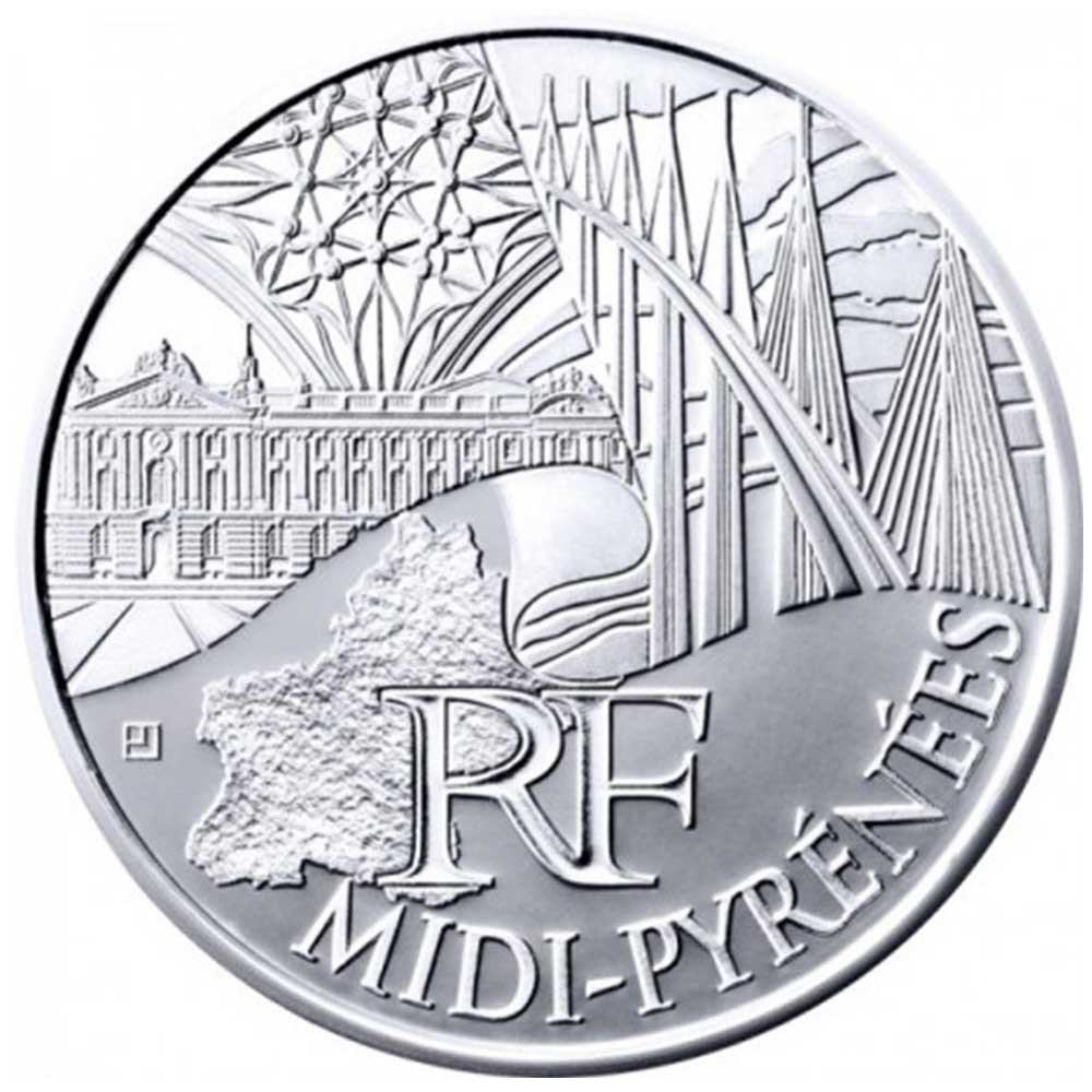 10 Euro Argent France 2011 - Midi-Pyrénées