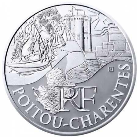 10 Euro Argent France 2011 - Poitou-Charentes