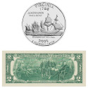 Set Dollar USA Déclaration d’Indépendance - Thomas Jefferson