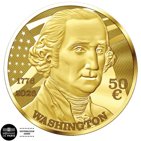 50 Euro Or France BE 2026  - America 250 (2)