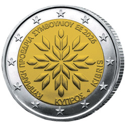 2 Euro Chypre  2026 - Présidence  du conseil de l’Union Européenne