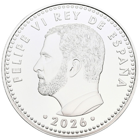 10 Euro Argent Espagne BE 2026 colorisée - 5e centenaire du Conseil d’État