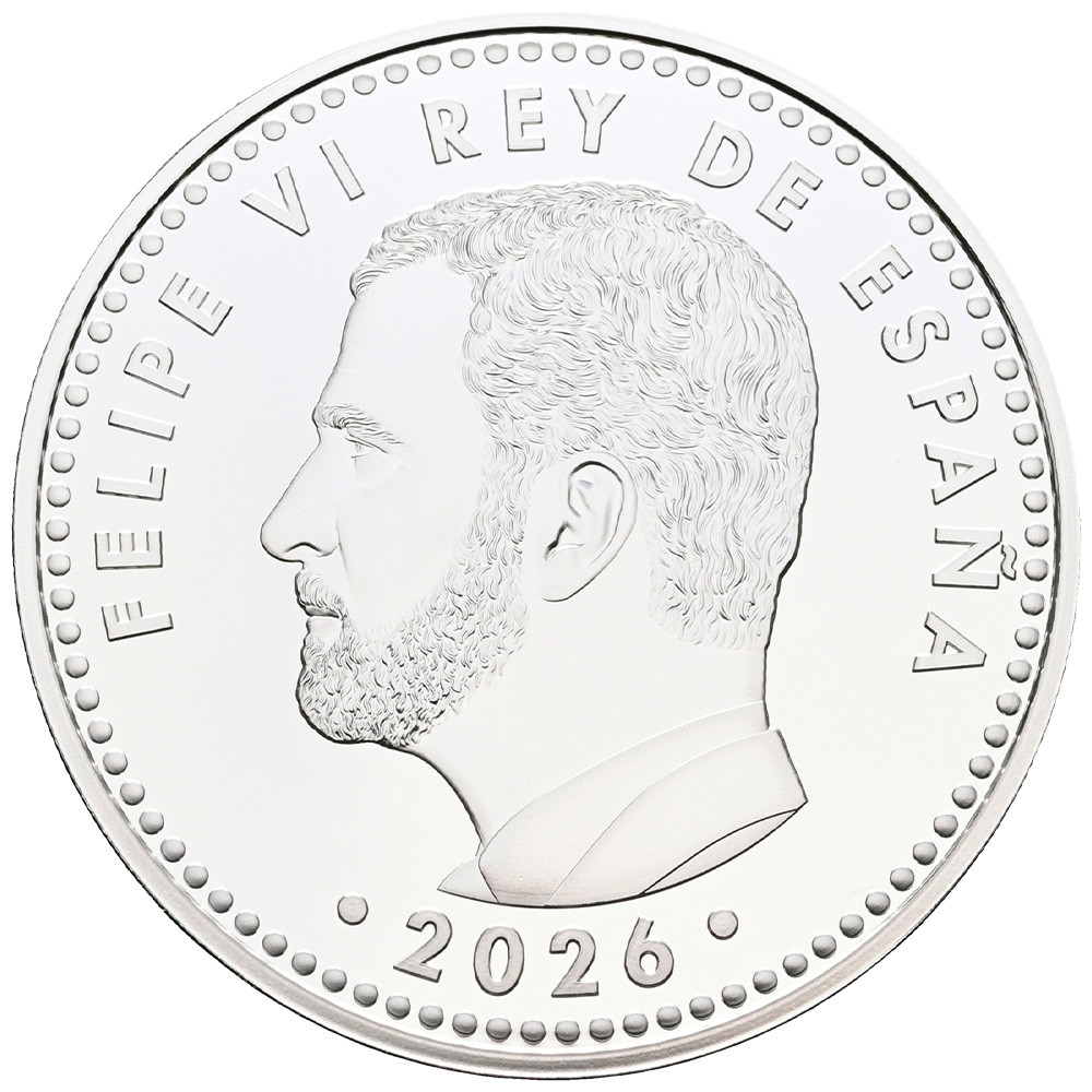 10 Euro Argent Espagne BE 2026 colorisée - 5e centenaire du Conseil d’État