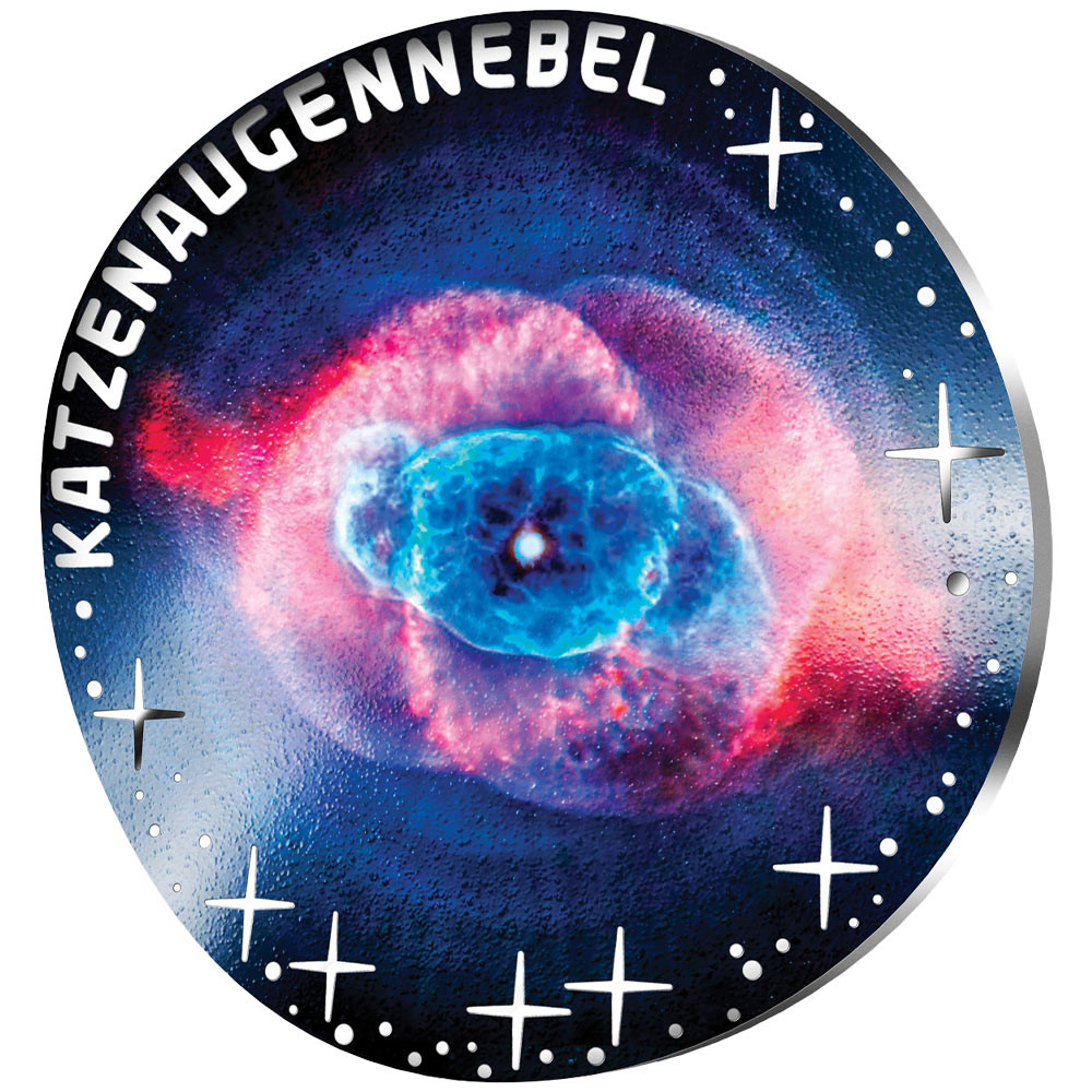 20 Euro Argent Autriche BE 2026 colorisée - Nébuleuse de l'Œil de Chat
