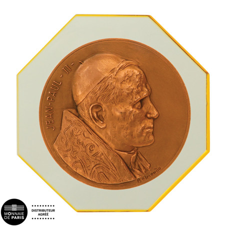 Pièce de collection en Bronze - Jean-Paul II