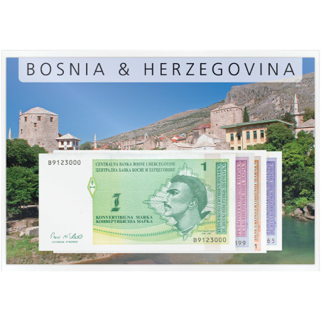 Lot 4 billets  Bosnie-Herzégovine 1998-2008 (2)