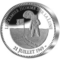 Pièce de collection  en Argent BE - Le premier homme sur la lune