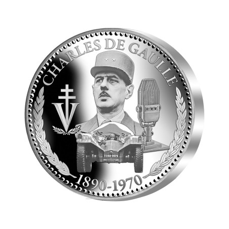 Pièce de collection en Argent BE - Charles de Gaulle