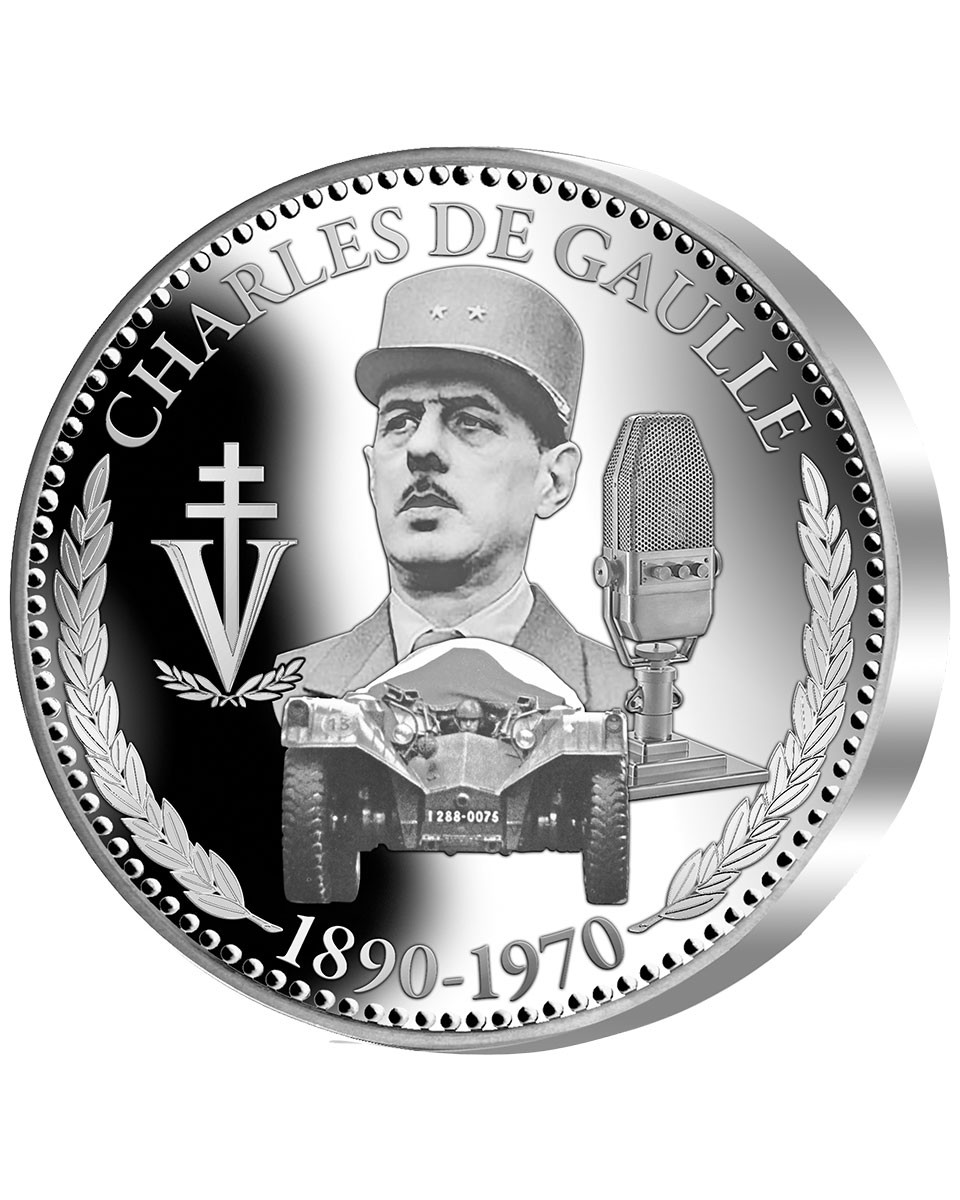 Pièce de collection en Argent BE - Charles de Gaulle