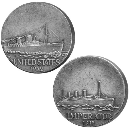 Lot 2 pièces Transatlantique