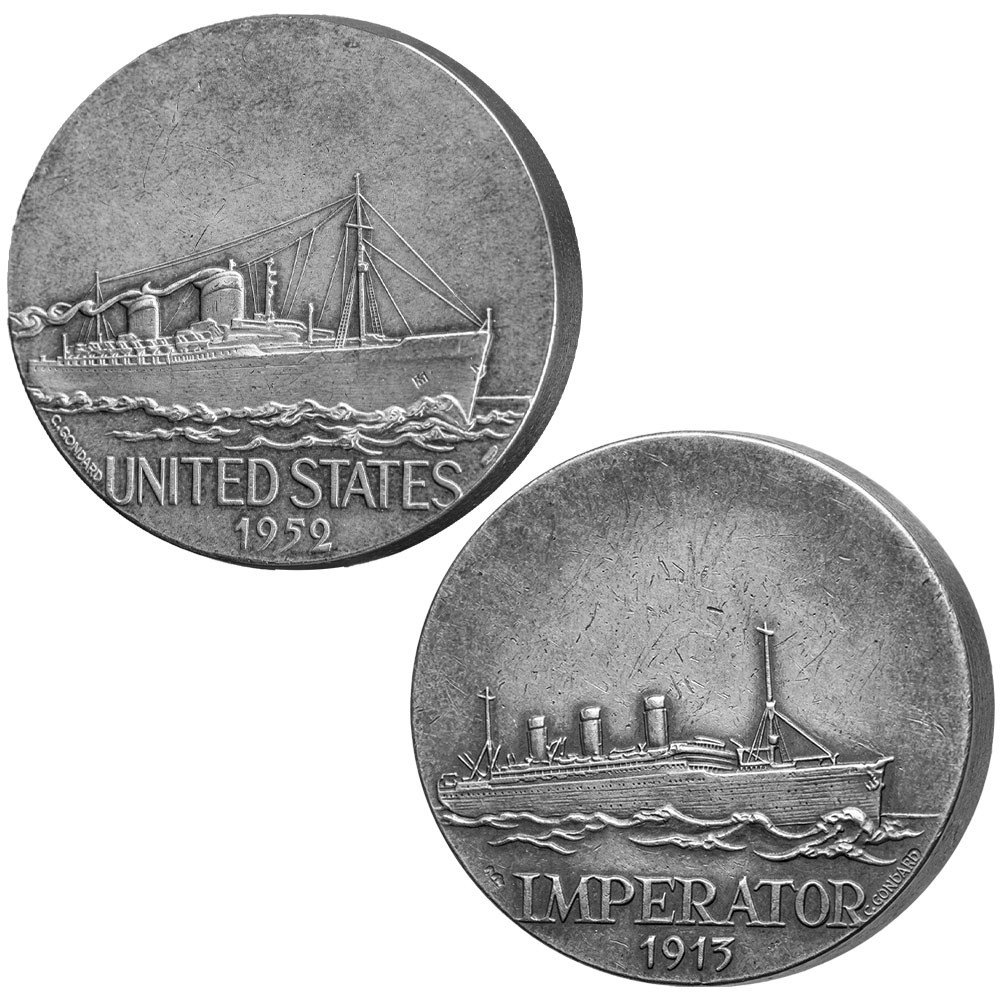 Lot 2 pièces Transatlantique
