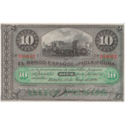 10 Pesos Cuba 1896