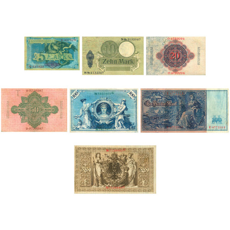 7 billets Empire Allemand 1914 (4)