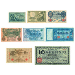 Lot 8 billets  Allemagne