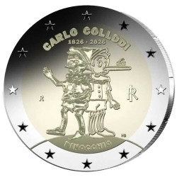 2 Euro Italie BE 2026 Polissage inversé - Pinocchio