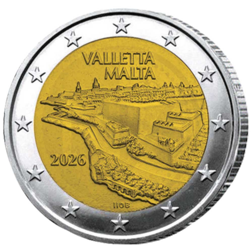 2 Euro Malte BU 2026 - Valette