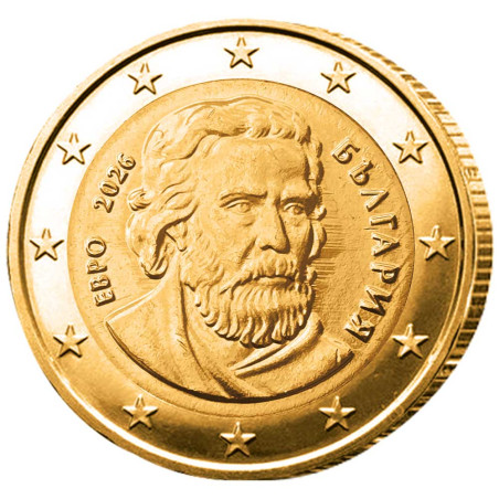 La 2 Euro Bulgarie 2026 dorée à 8,50 Euro au lieu de 17 Euro