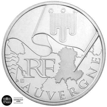 10 Euro Argent France 2010 - Région Auvergne