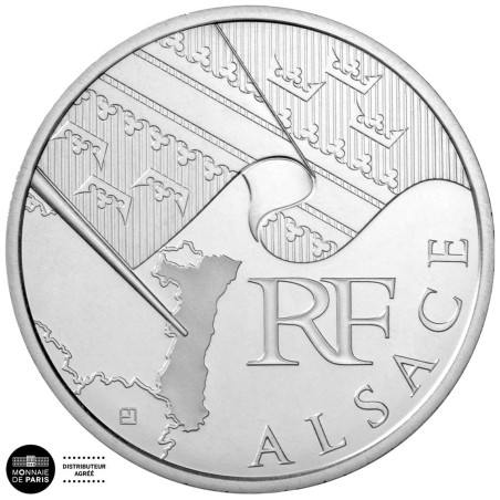 10 Euro Argent France 2010 - Région Alsace