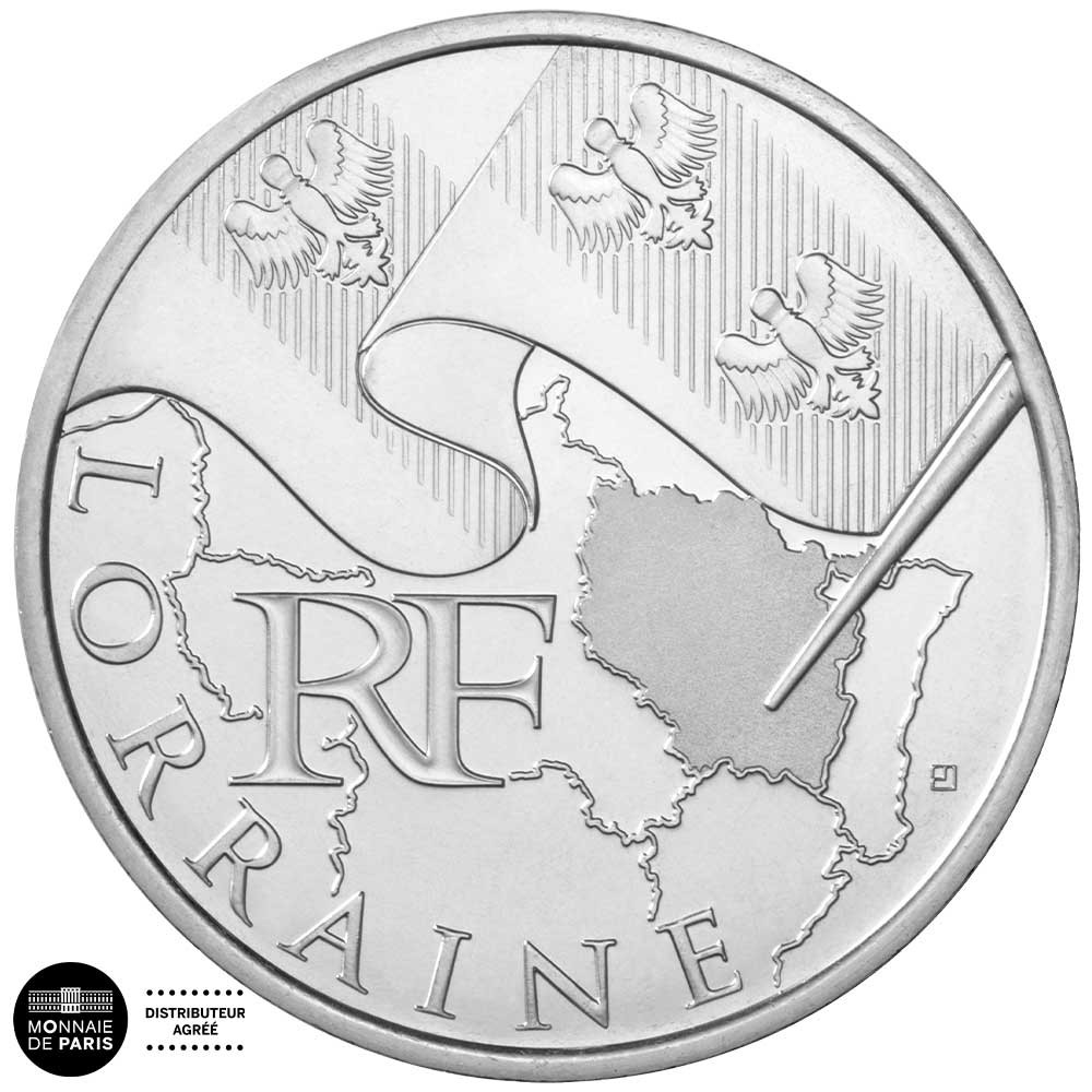 10 Euro Argent France 2010 - Région Lorraine