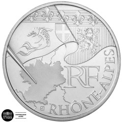 10 Euro Argent France 2010 - Rhône Alpes
