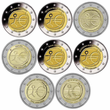 Lot 16 x 2 Euro UEM 2009