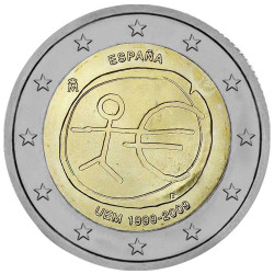 2009 - Espagne - 2 Euro commémorative 10 ans de l'Union Economique et Monétaire