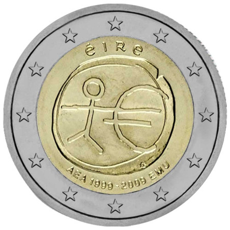 2009 - Irlande - 2 Euros commémorative 10 ans de l'Union Economique et Monétaire