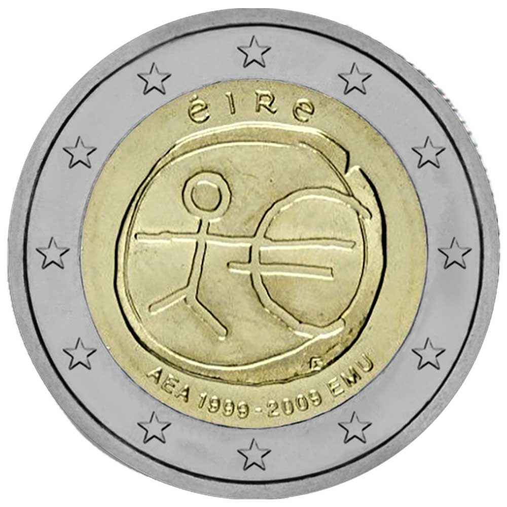 2009 - Irlande - 2 Euros commémorative 10 ans de l'Union Economique et Monétaire