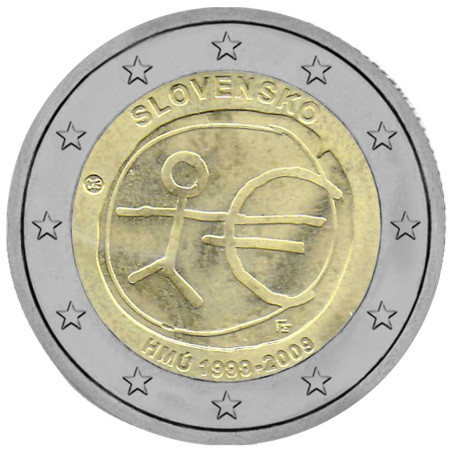 2 Euros Slovaquie 2009 – 10 ans de l’union économique et monétaire