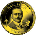 Pièce de collection dorée - Marc Bloch