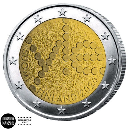 2 Euro Finlande 2026 - 100 ans de la radio finlandaise
