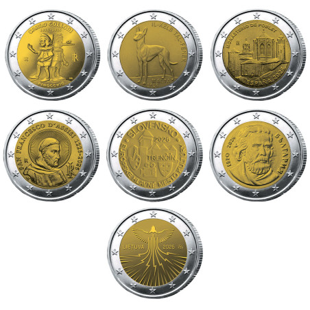 Lot 13 x 2 Euro 2026 (2)